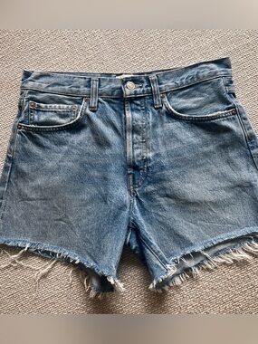 AGOLDE Parker Long Denim Shorts Fairway Size 27